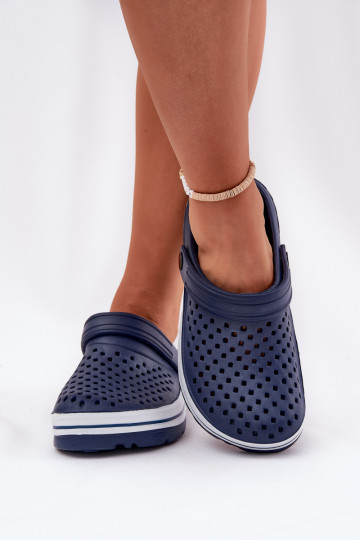 Leichte Damen dunkelblaue Slipper Ardanica