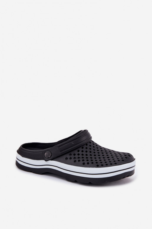 Leichte Herren schwarze Slipper Tai Turiravena