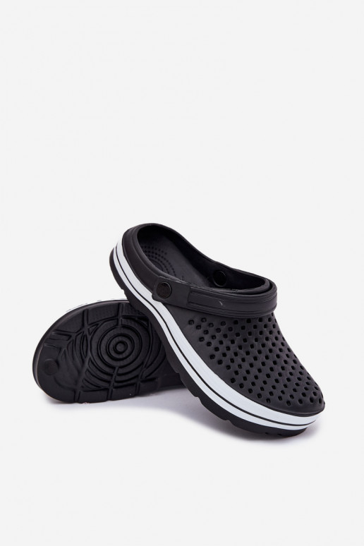 Leichte Herren schwarze Slipper Tai Turiravena