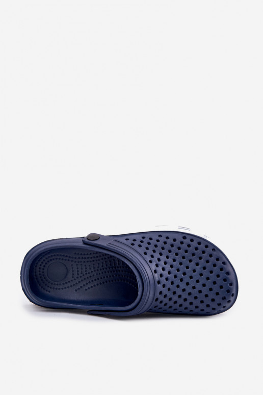Leichte Herren dunkelblaue Slipper Tai Turiravena