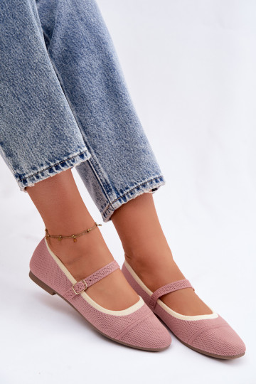 Ballerinas aus Netzmaterial rosa Zelisa