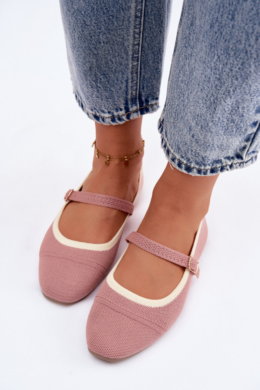 Ballerinas aus Netzmaterial rosa Zelisa
