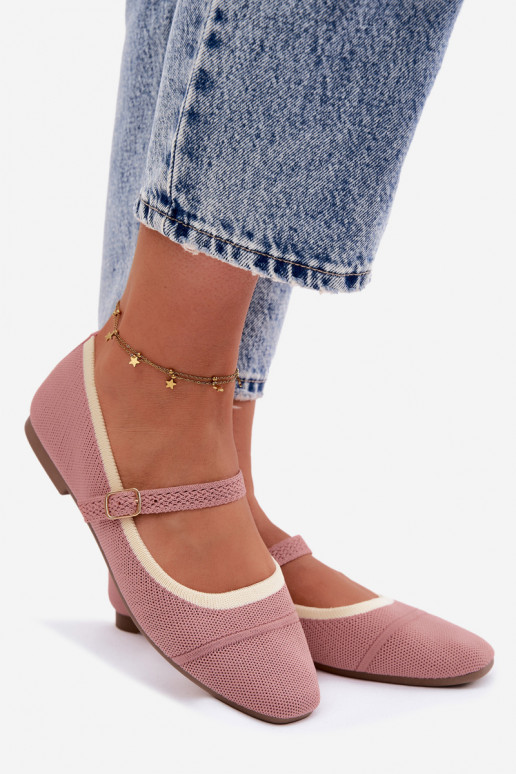 Ballerinas aus Netzmaterial rosa Zelisa