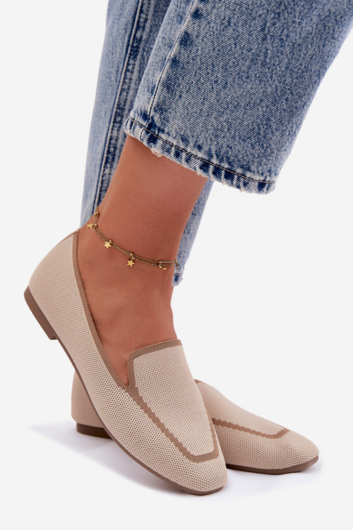 Textilmokassins gleichschenklig Beige Selisa