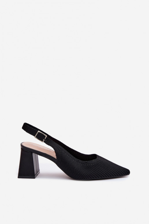 Schwarze Sandalen mit Absätzen Elissea