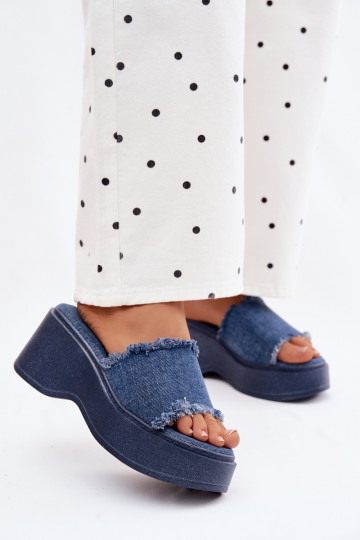 Damen Denim Plattformslipper Virelia 2