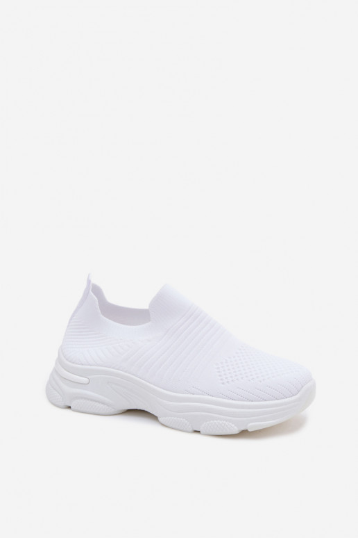 Weiße Damen-Slipper-Sportschuhe Floraine