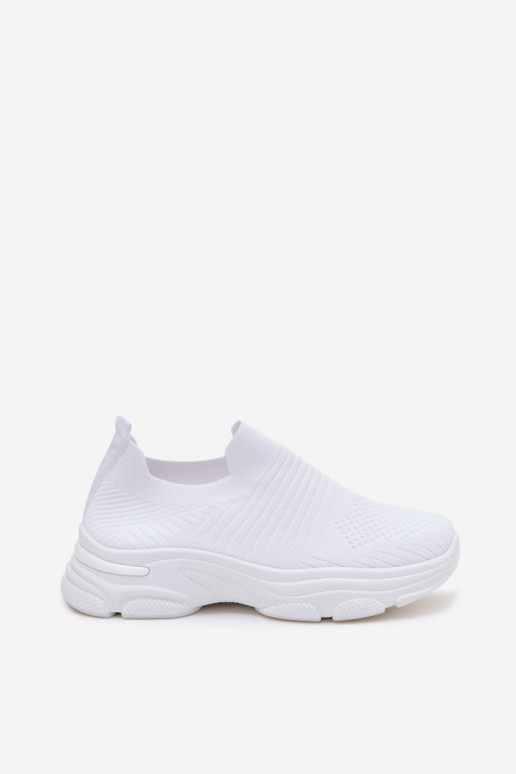 Weiße Damen-Slipper-Sportschuhe Floraine