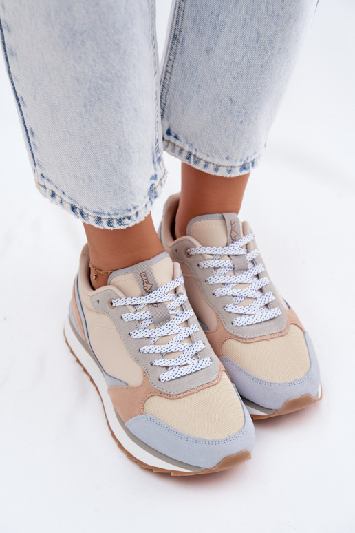 aus INildleder Sneakers Stilvollllschuhe Feminin McArthur MA2512IN blaue Farbe