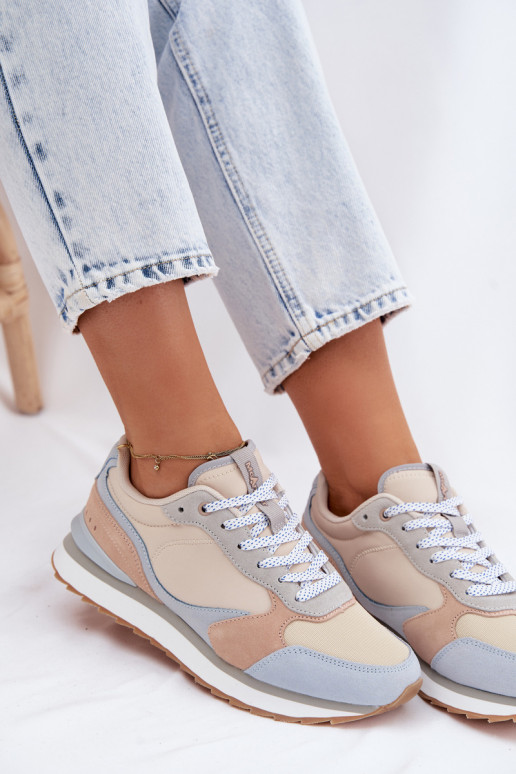 aus INildleder Sneakers Stilvollllschuhe Feminin McArthur MA2512IN blaue Farbe