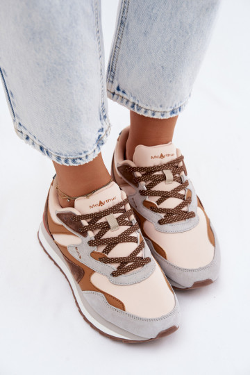 Braune Damen-Sneaker aus Wildleder McArthur MA253IN