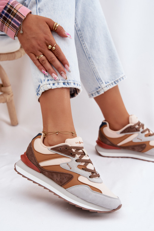 Sneakers Stilvollllschuhe Feminin aus INildleder McArthur MA253IN braune Farbe