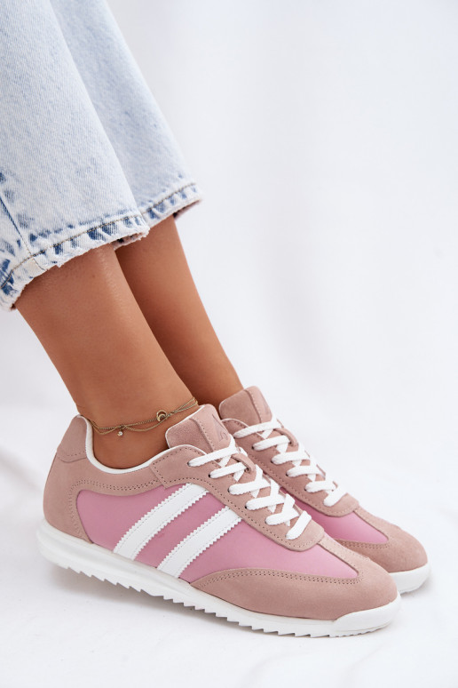Rosa Damen-Sport Schuhe aus Wildleder McArthur MA258IN
