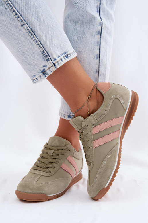 Grüne Damen-Sport Schuhe aus Wildleder McArthur MA258IN