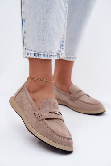 Mokassins für DamenImitacji aus INildlederu Vinceza 62273 Beige 2