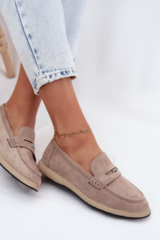 Mokassins für DamenImitacji aus INildlederu Vinceza 62273 Beige