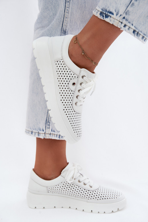 Haut mit durchbrochenen Elementen Schuhe Feminin Vinceza 79629 Zueiße Farbe