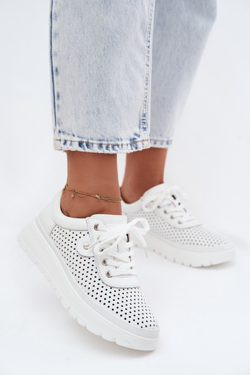 Haut mit durchbrochenen Elementen Schuhe Feminin Vinceza 79629 Zueiße Farbe