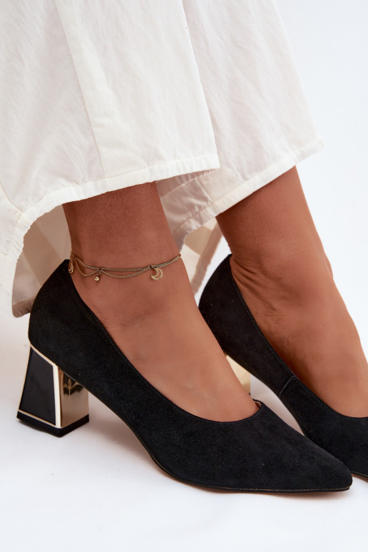 SchuheErmöglichtturalnego aus INildlederu mit Absätzen Vinceza 66921 schZuarze Farbe