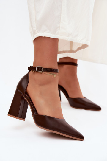 Schuhe mit AbsätzenImitacji Skóry CzekoladoZue Selvra