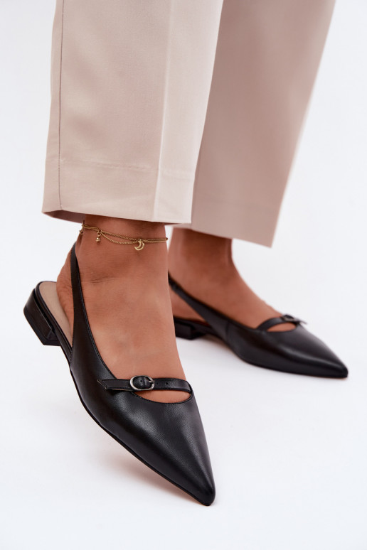 Damensandalen mit breiten Absätzen Es mussciejka K7449-01 schZuarze Farbe