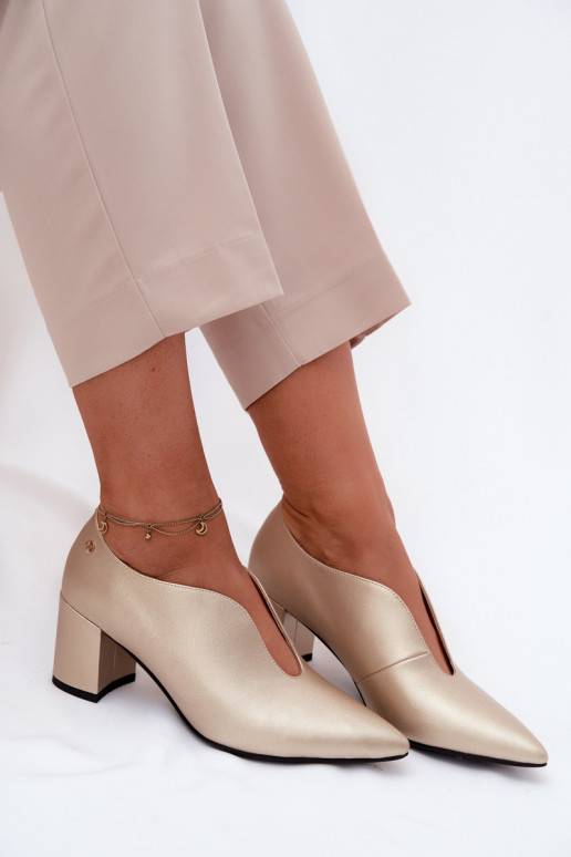 Damen Schuhe mit Absätzen Tai turiciejka K7469-26 gold
