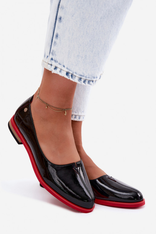 Lack ballerinas Tai turiciejka K7463-01 schwarz