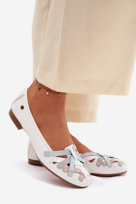 Ballerinas Es mussciejka P7542-11 Zueiße Farbe