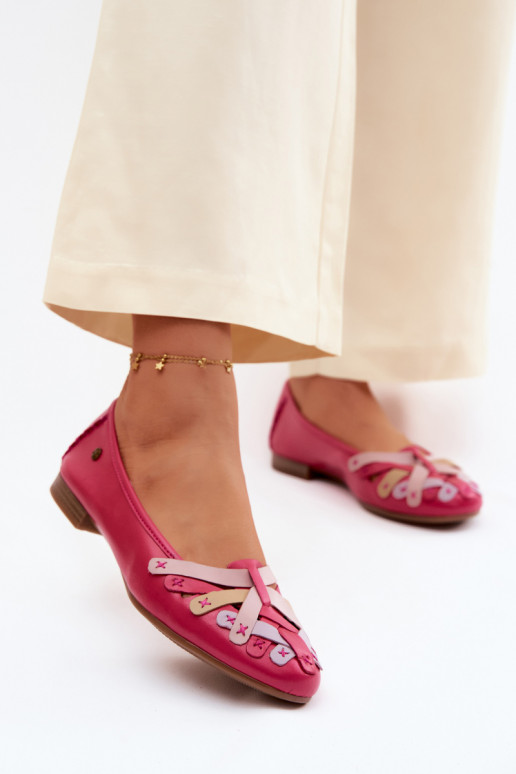 Ballerinas Es mussciejka P7542-15 pinke Farbe
