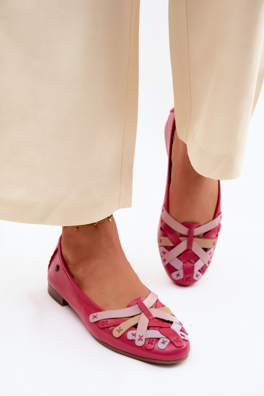 Ballerinas Es mussciejka P7542-15 pinke Farbe
