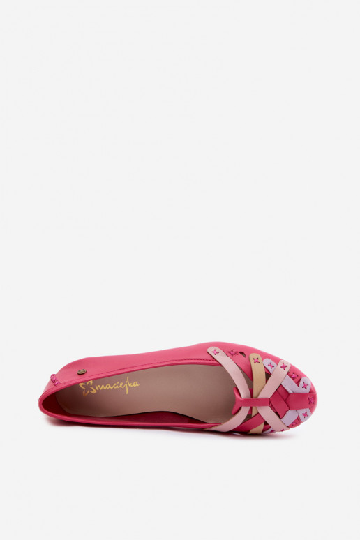 Ballerinas Es mussciejka P7542-15 pinke Farbe