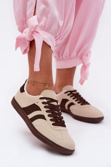 Sneakers Stilvollllschuhe Feminin Beige Lurea