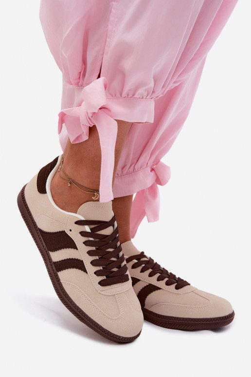 Sneakers Stilvollllschuhe Feminin Beige Lurea