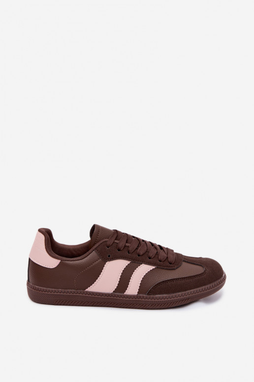 Damen Sportschuhe in schokoladenfarbener Lurea