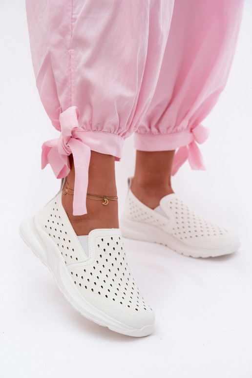 Ein überzeugendes Stilvollll mit durchbrochenen Elementen Schuhe FemininImitacji Skóry Zueiße Farbe Geressa