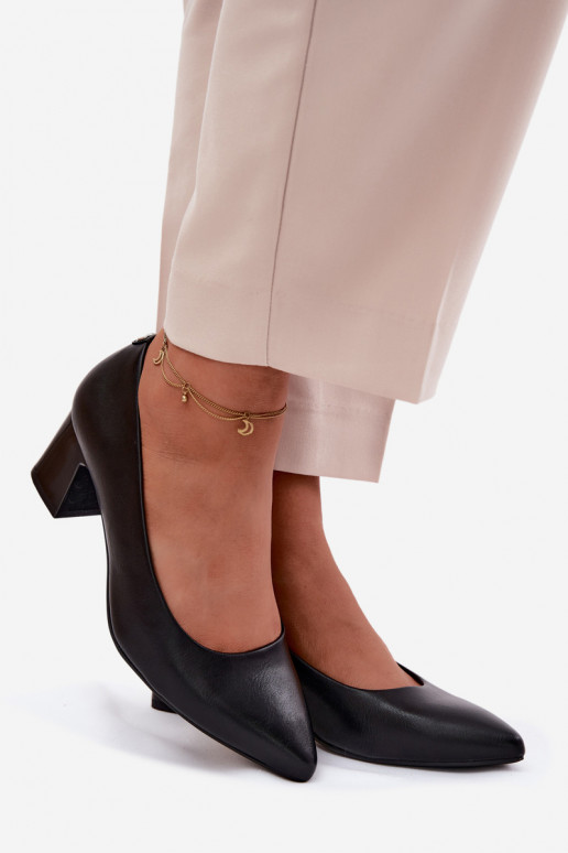 Schuhe mit Absätzen Sergio Leone PB413 schZuarze Farbe