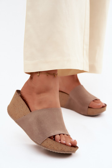 Zazoo 40311 INildleder-Hausschuhe für Damen Ermöglicht KorkoZuym Koturnie Beige 2