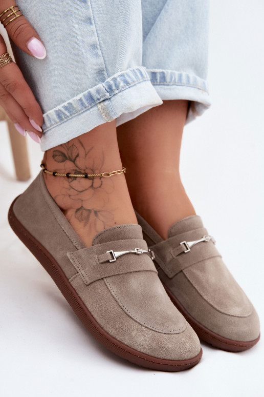 Kapuzinerfarbene Wildleder-Mokassins Barefoot Zazoo 322