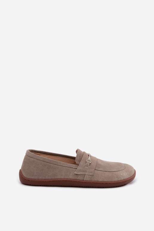 Kapuzinerfarbene Wildleder-Mokassins Barefoot Zazoo 322