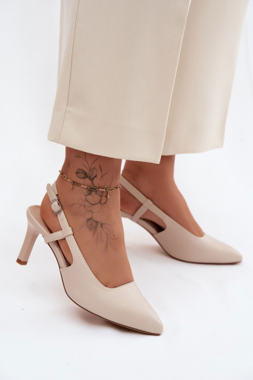 Damensandalen mit Absätzen Sergio Leone SK157 Beige 2
