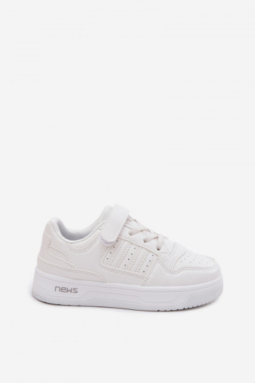 Kinder-Sneaker mit Klettverschlüssen in Weiß Neressa 2