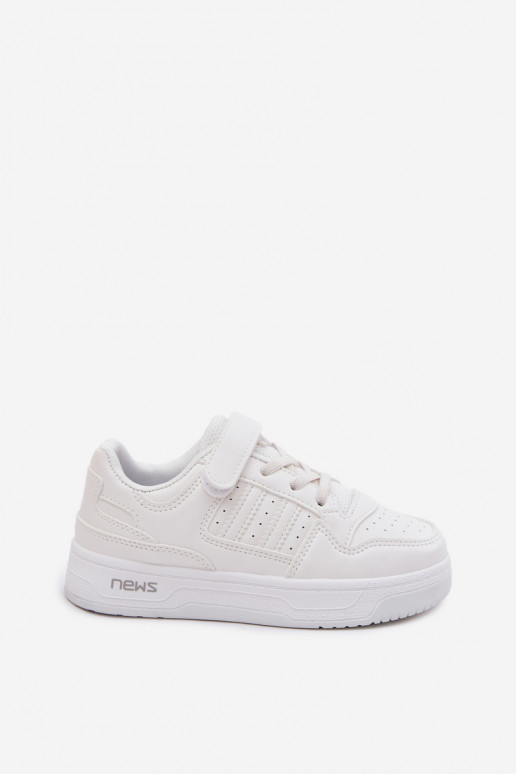 Kinder-Sneaker mit Klettverschlüssen in Weiß Neressa