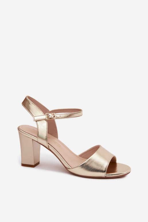 Sergio Leone SK861 Damen-Pumpsandalen in Gold