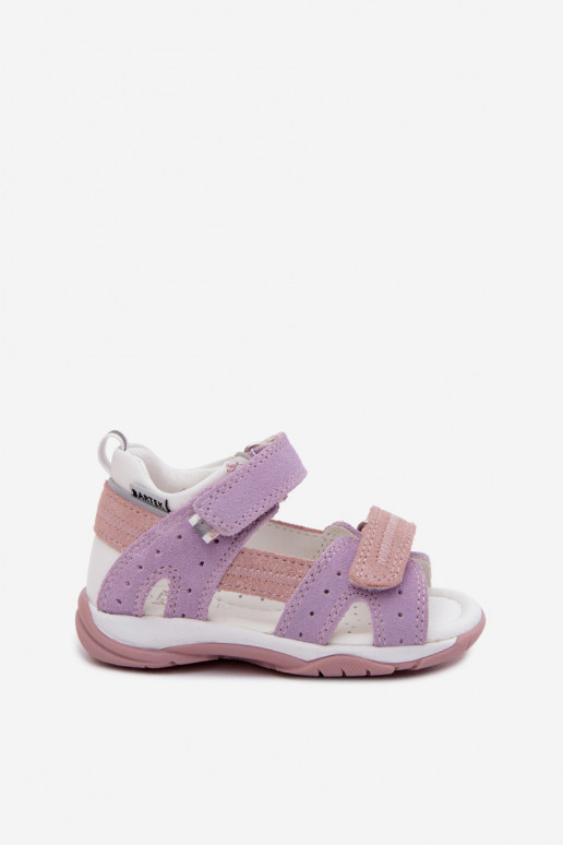 Bartek 84409-66 Wildledersandalen für Kinder in Violett