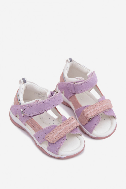 Bartek 84409-66 Wildledersandalen für Kinder in Violett