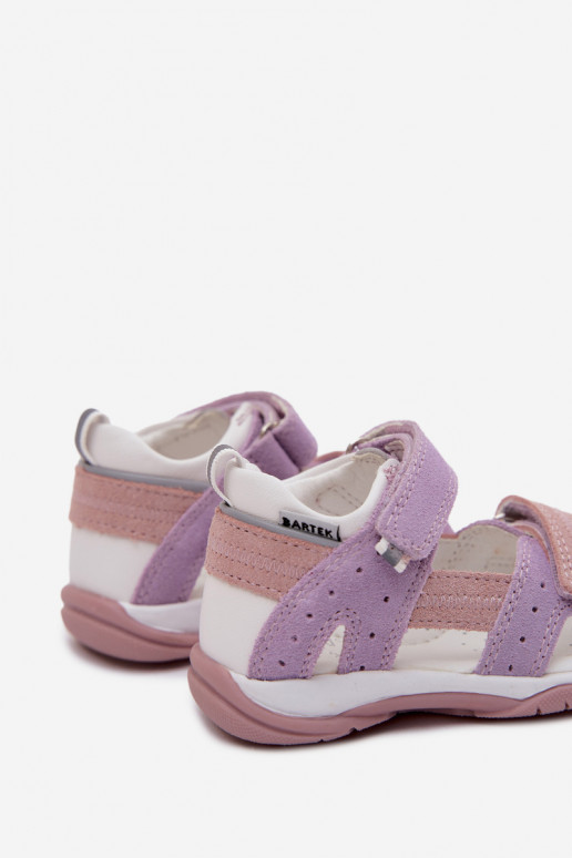 Bartek 84409-66 Wildledersandalen für Kinder in Violett