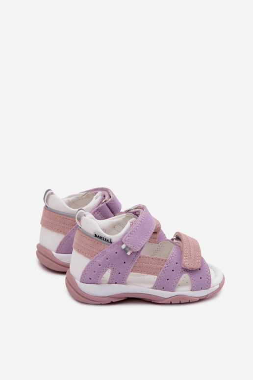 Bartek 84409-66 Wildledersandalen für Kinder in Violett