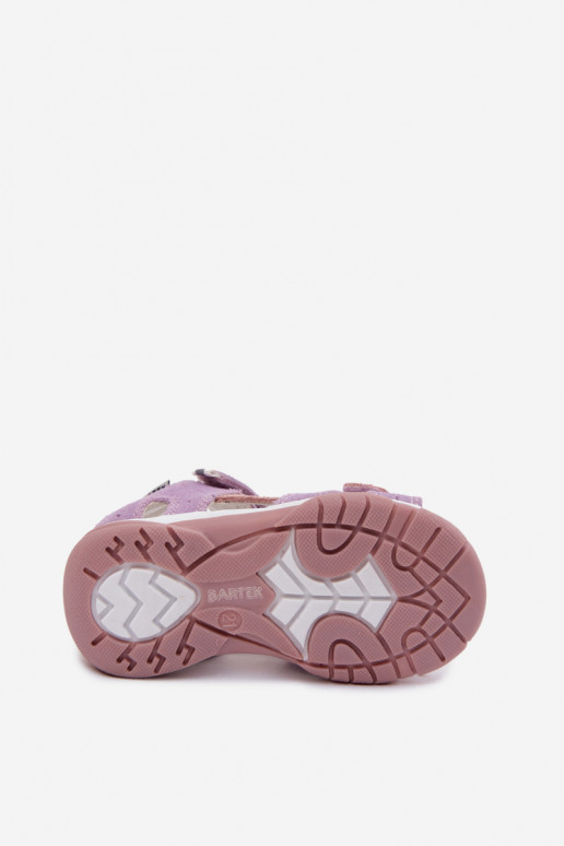 Bartek 84409-66 Wildledersandalen für Kinder in Violett