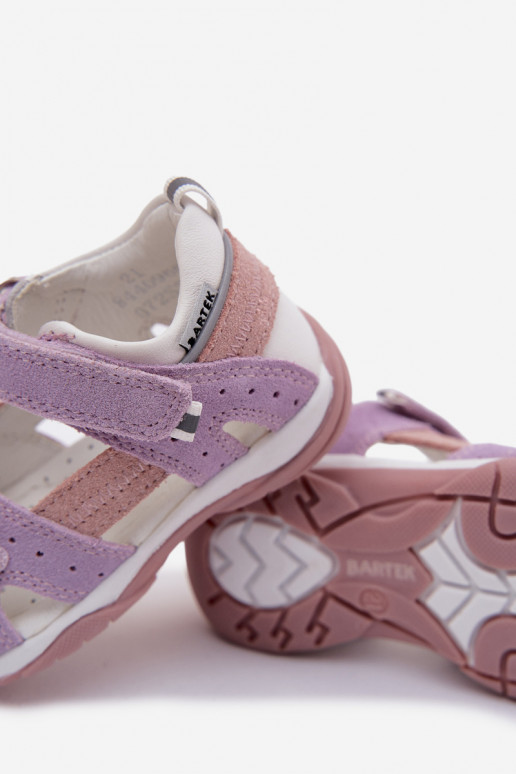 Bartek 84409-66 Wildledersandalen für Kinder in Violett
