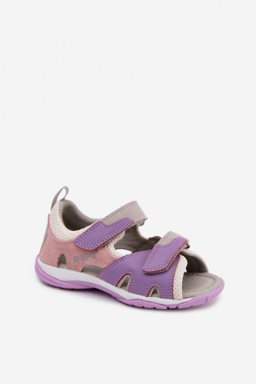 Sandalen für Kinder Haut Bartek 84413-85 Violette Farbe